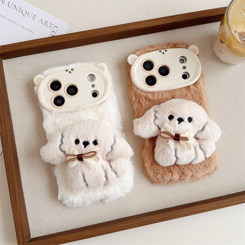 Phone Cases 13 - Теплый пушистый плюшевый чехол для телефона