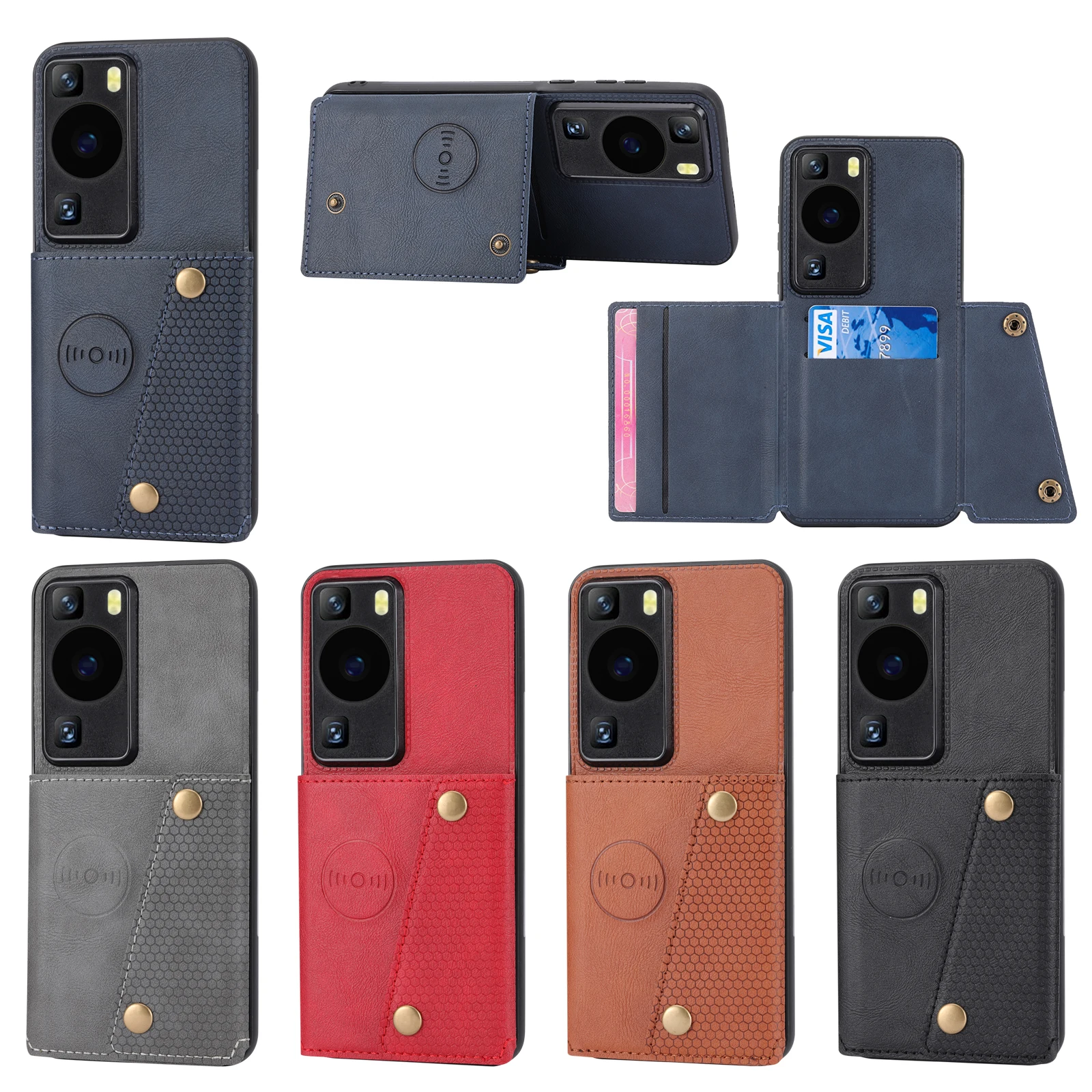 Phone Cases With Wallet On Back - Для Huawei P60 Pro P70 P80