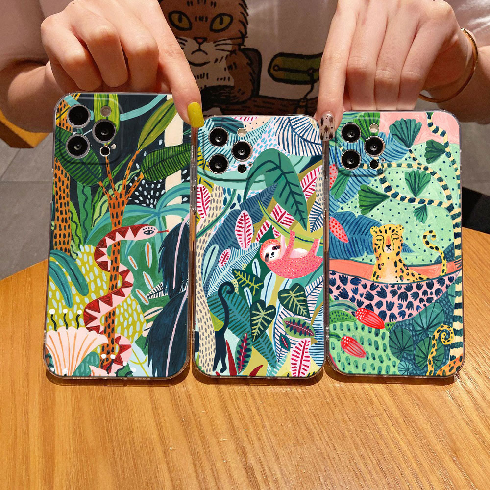 Phone Cases Zebra - Прозрачный чехол для телефона с леопардовым