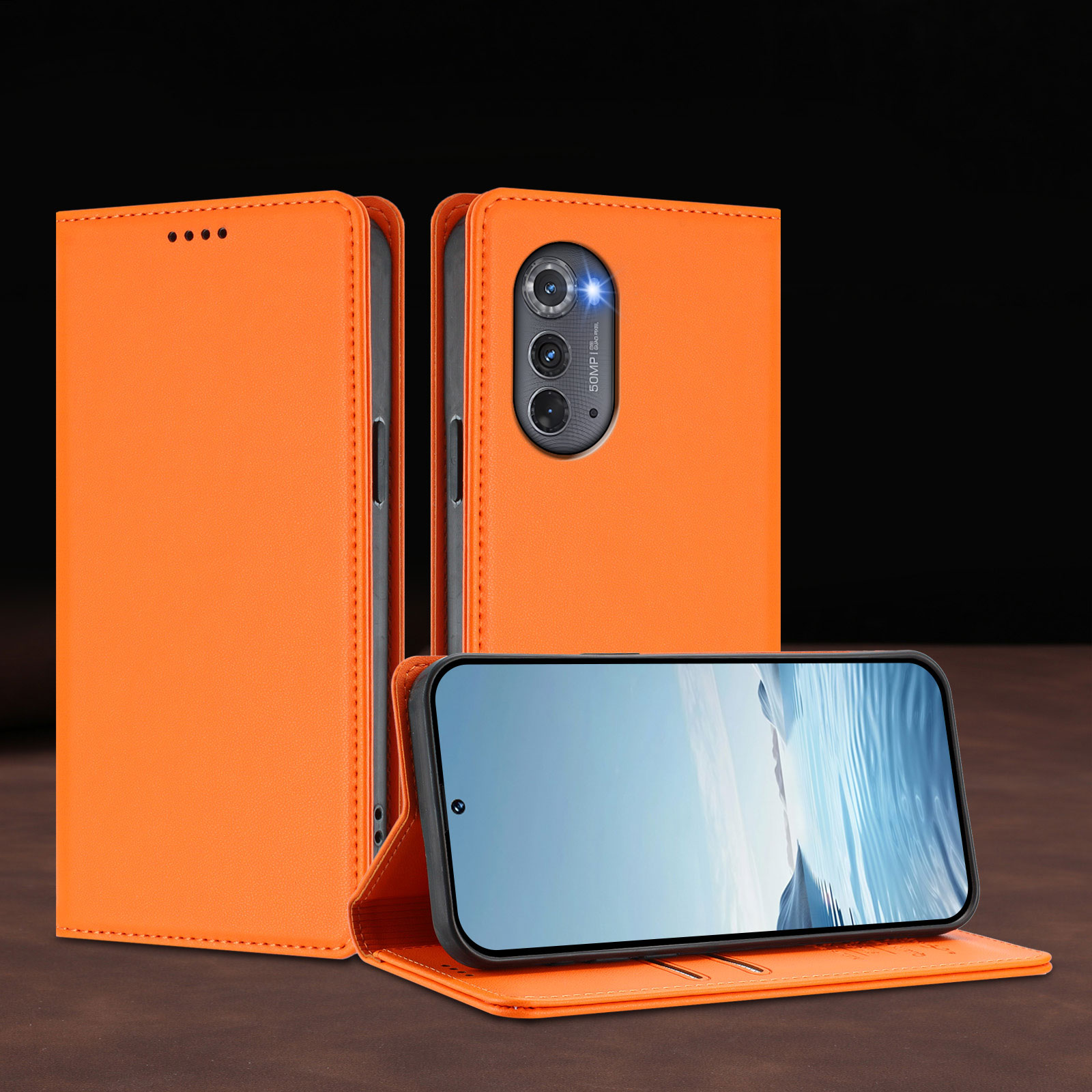 Phone Cases Motorola Edge 2025 - Кожаный чехол-кошелек для телефона Motorola Moto