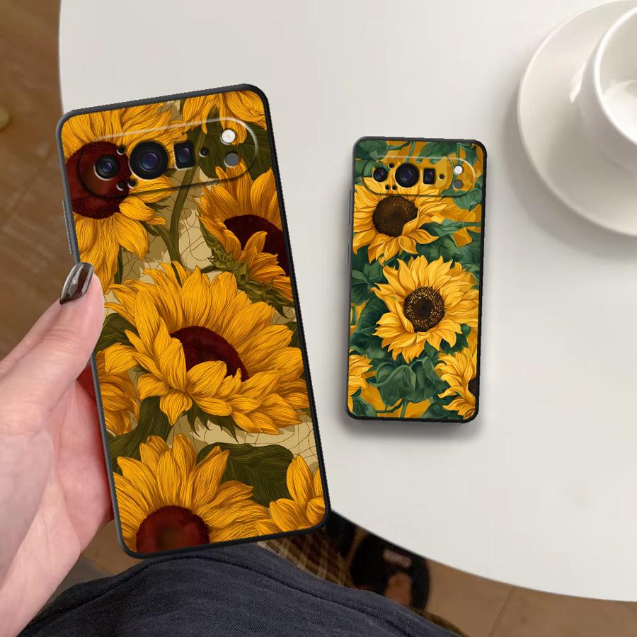 Google Pixel 9 - Чехол для телефона Sunflower Sea Funda