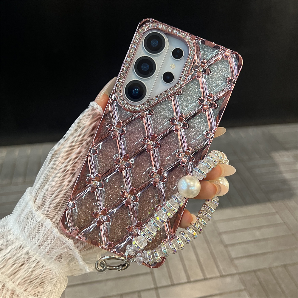 Luxury Plating Case - Роскошный чехол для телефона с цветочным