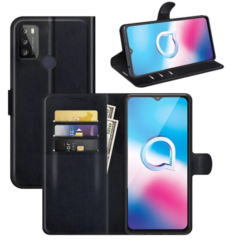 Phone Cases With Wallet On Back - Чехол-книжка для alcatel 1s 2021, кожаный