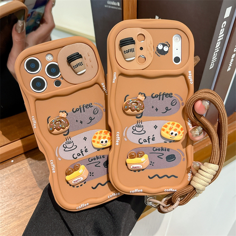 Phone Cases That Cover The Camera - 3D-чехол для телефона с мультяшным хлебом