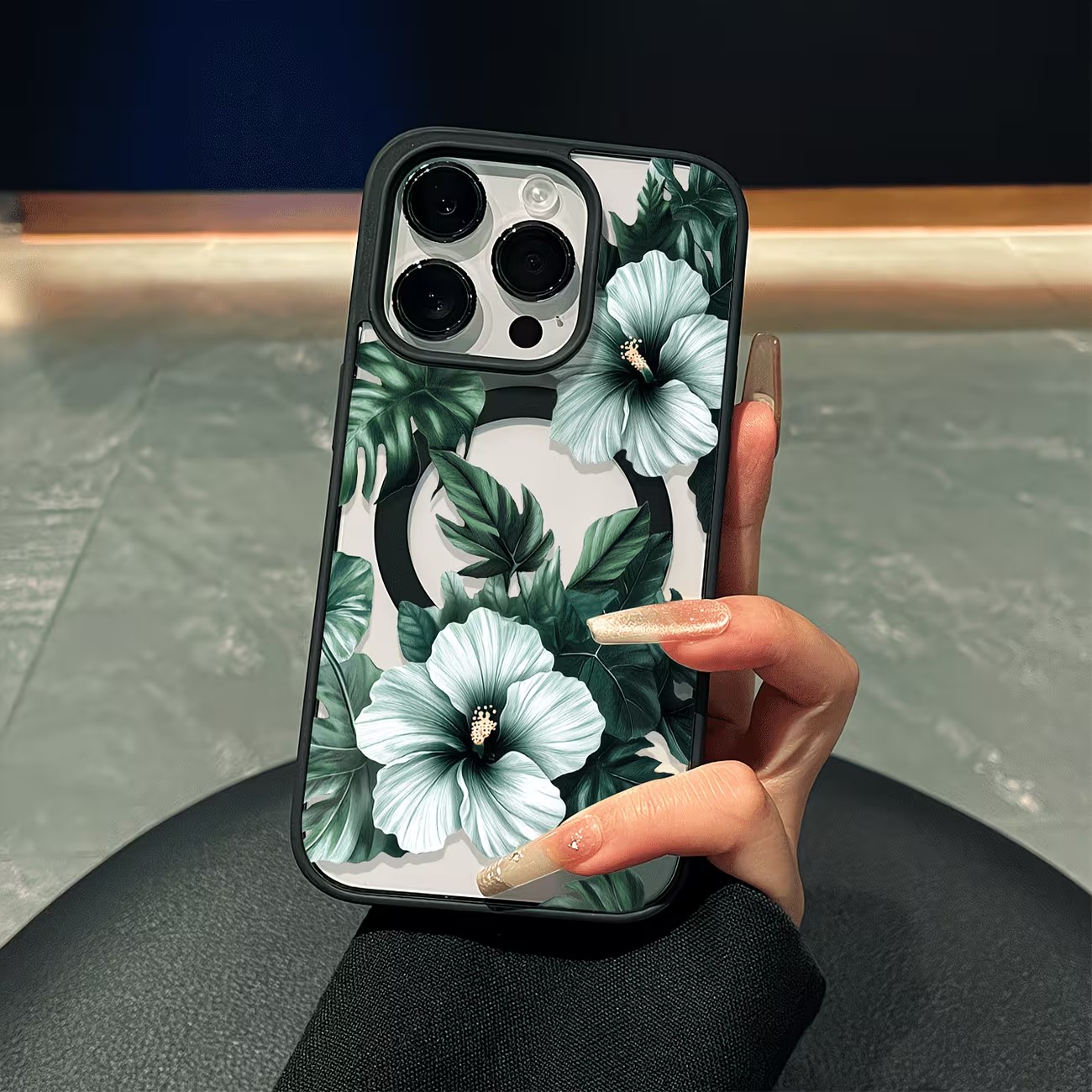 Phone Cases Green - Зеленый чехол для телефона с цветочным