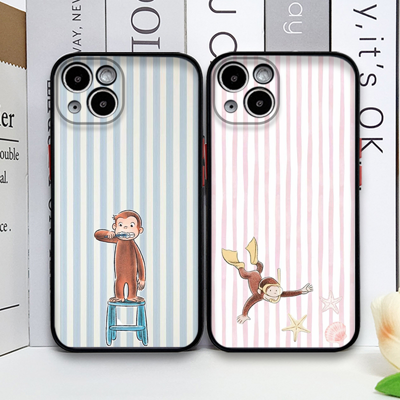 Phone Cases Y2K - Мягкий чехол Y2K с мультяшной полосатой