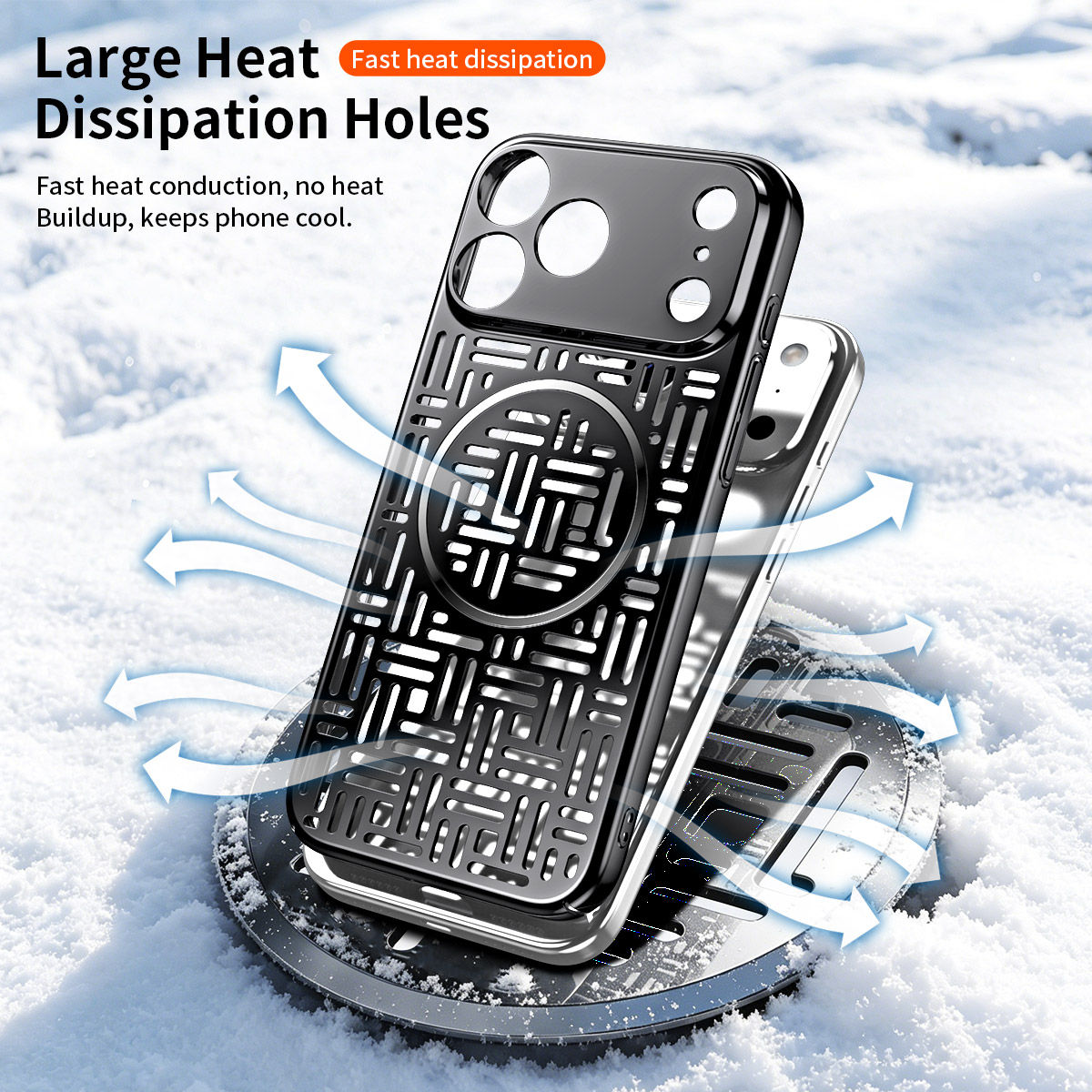 Чехол для iPhone 17 Pro Max, а – обзор и цена Heat Dissipation Case