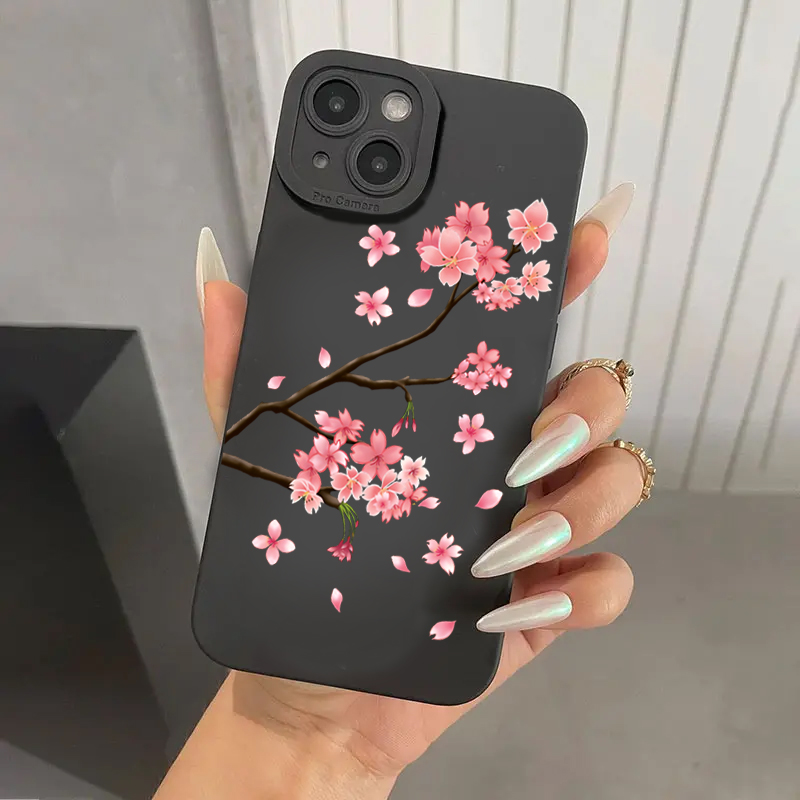 Розовые чехлы с узором вишнево – обзор и цена Phone Cases That Cover The Camera