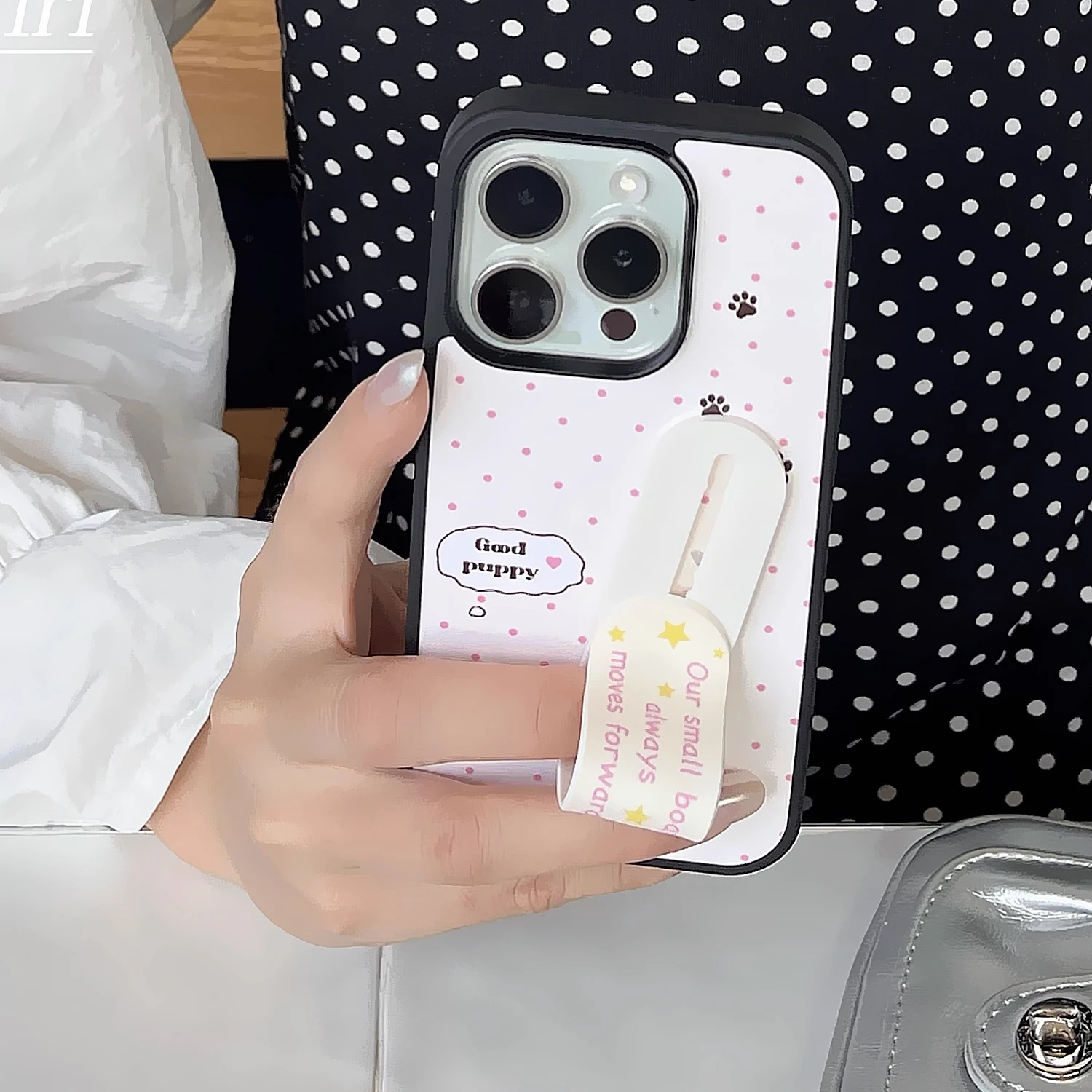 INS Pink Wave Point Good Puppy – обзор и цена Phone Cases Kawaii
