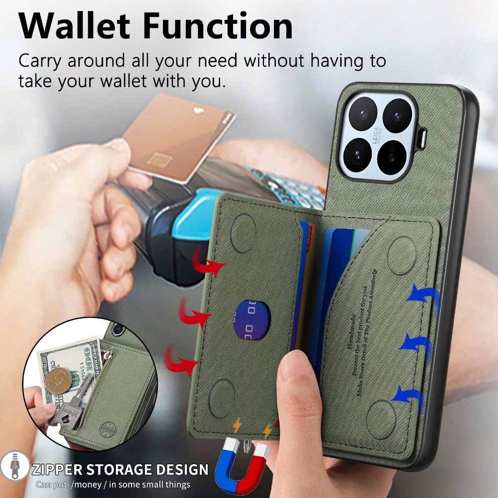 Чехол-кошелек из кожи с магнит – обзор и цена Phone Cases With Wallet On Back